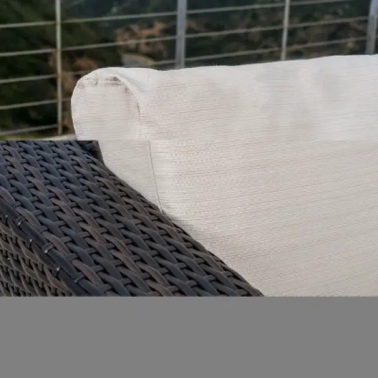 Santa Rosa 10pc Wicker Sectional Sofa - Christopher Knight Home image {2}