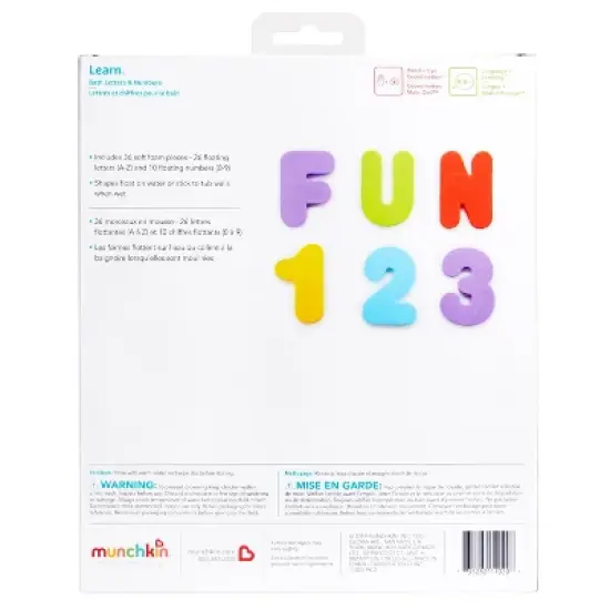 Munchkin Bath Letters and Numbers - 36ct Bath Toy Set image {6}