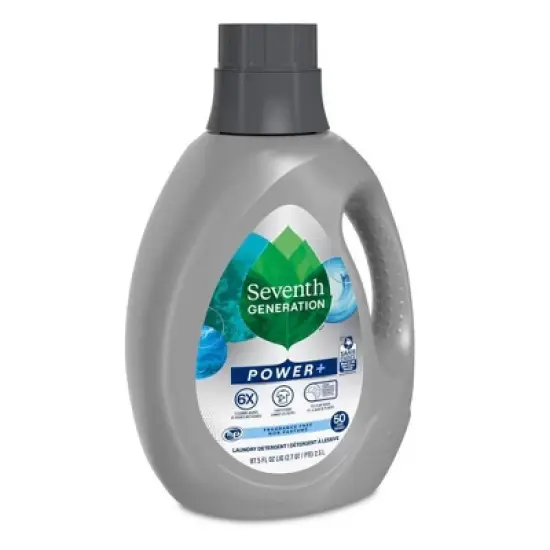 Seventh Generation Power + Liquid Laundry Detergent Soap Unscented - 50 Loads/87.5 fl oz image {2}
