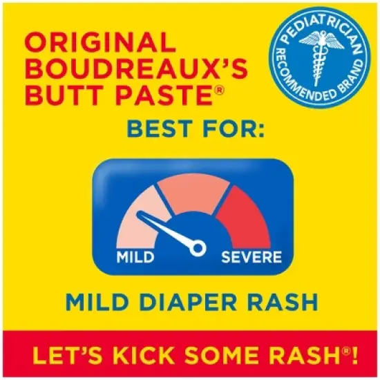 Boudreaux's Butt Paste Baby Diaper Rash Cream Original Strength - 4oz image {2}