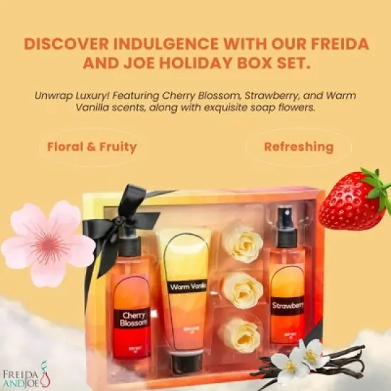 Freida & Joe Fine Fragrance Body Mist & Body Splash Gift Set &ndash; Luxury Self-Care Combo for Women and Girls image {2}