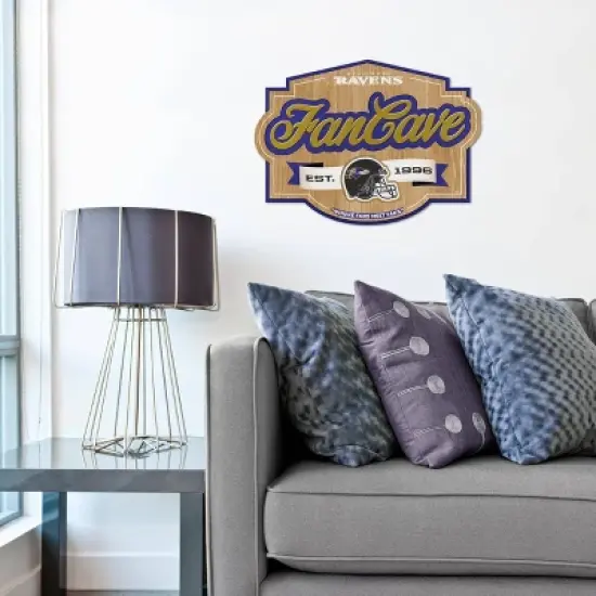 NFL Baltimore Ravens Fan Cave Sign image {1}