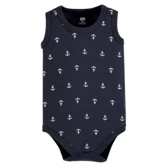 Hudson Baby Infant Boy Cotton Sleeveless Bodysuits, Butter Me Up Lobster image {5}