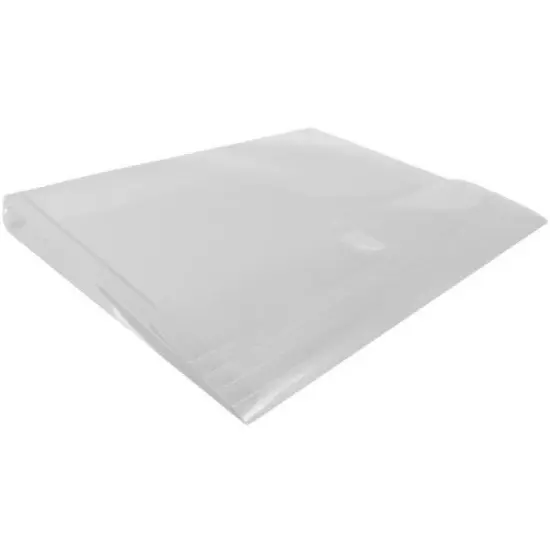 JAM Paper 9 3/4'' x 13'' 12pk Plastic Envelopes with Hook & Loop Closure, 1" Expansion, Letter Booklet - Clear image {3}
