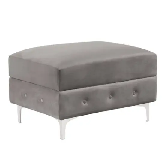 Elmhurst U Shaped Deep Button Tufted Sectional with Ottoman - HOMES: Inside + Out image {6}