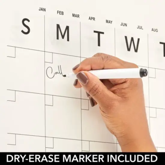 mDesign Acrylic Wall Calendar - Square image {4}