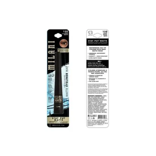 Milani Stay Put Matte Liquid Eyeliner - 0.09 fl oz image {4}