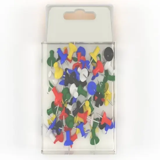 Color Push Pins - Plastic Head, 100-count (48 Packs) image {3}