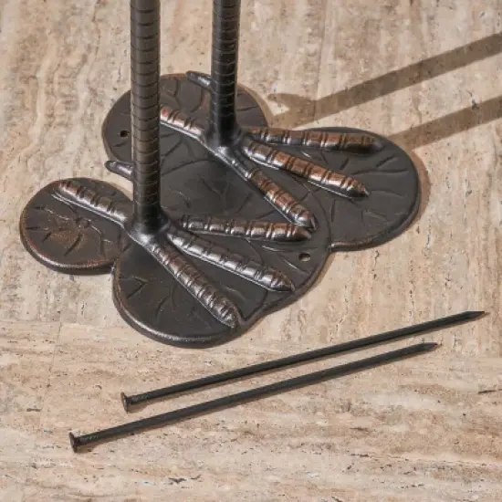 Gulches Elegant Crane Garden Decor - 39"/43" Shiny Copper Statues image {3}