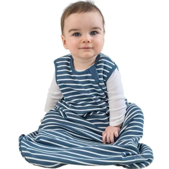 Woolino 4 Season Basic Baby Swaddle Wrap, Merino Wool, Navy Blue, 6-18 Months image {5}