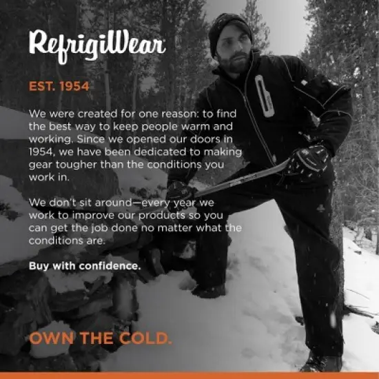 RefrigiWear Men's Warm Water-Resistant Insulated Softshell Pants -20F Protection image {5}