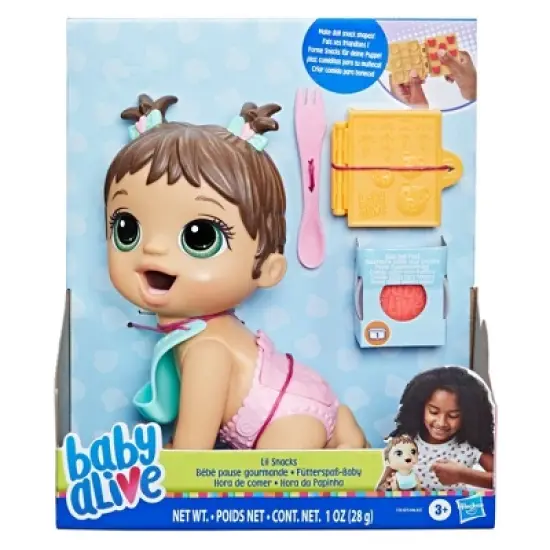 Baby Alive Lil Snacks Baby Doll - Brown Hair image {2}
