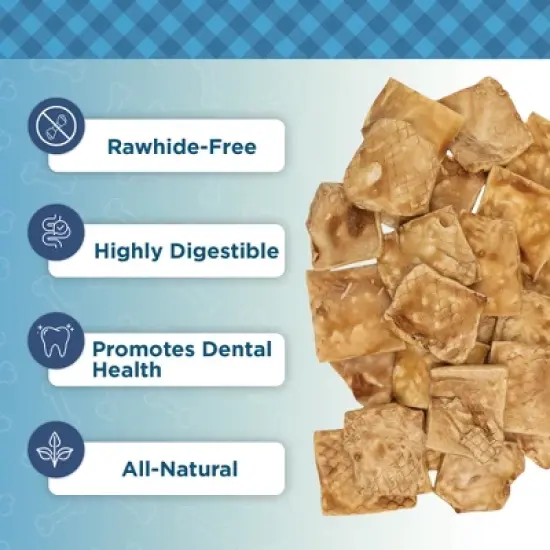 Country Living 4&rdquo; x 4&rdquo; Beef Cheek Chip Dog Treats &ndash; Chicken Flavor &ndash; 5 Count Bag &ndash; All-Natural, High-Protein, Long-Lasting Dog Chews image {3}