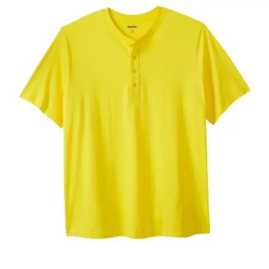 KingSize Men's Big & Tall Shrink-Less&trade; Lightweight Henley T-Shirt Henley Shirt image {15}