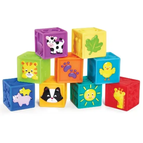Kidoozie Squeak 'n Stack Blocks for Infants and Toddlers ages 6-24 months image {7}