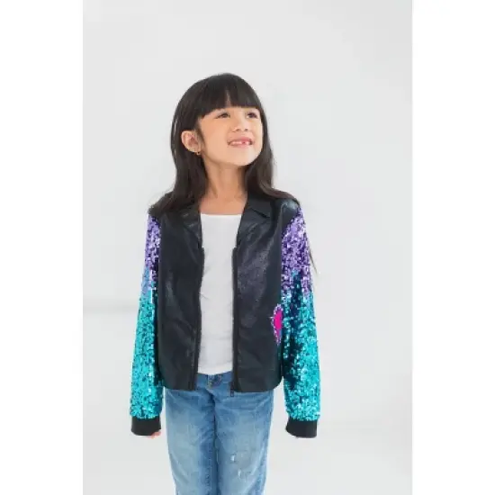 Disney Descendants Mal Sequin Zip Up Jacket Little Kid to Big Kid  image {2}