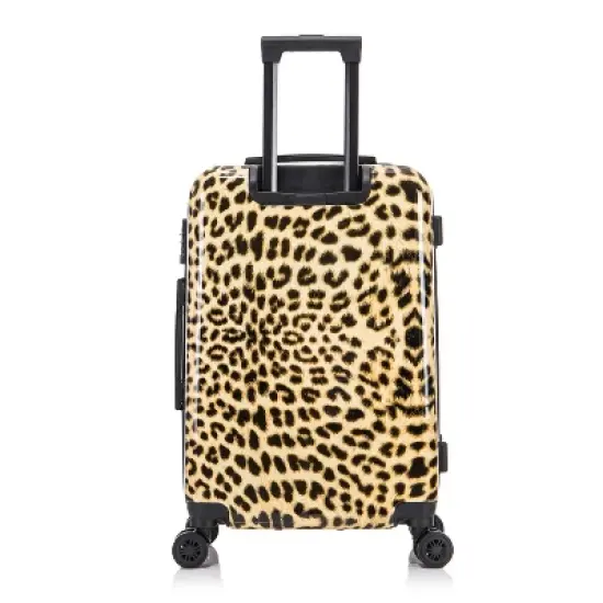 InUSA PRINTS Lightweight Hardside Medium Checked Spinner Suitcase - Cheetah image {6}