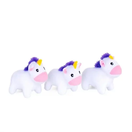 ZippyPaws Burrow Unicorns in Rainbow Dog Toy image {4}