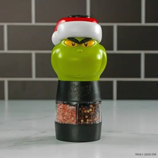 Uncanny Brands Dr. Seuss Grinch Salt and Pepper Mill Grinder image {6}
