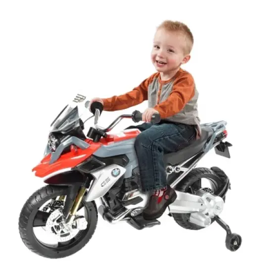 Rollplay 6V BMW Motorcycle Powered Ride-On - Red/Gray image {9}