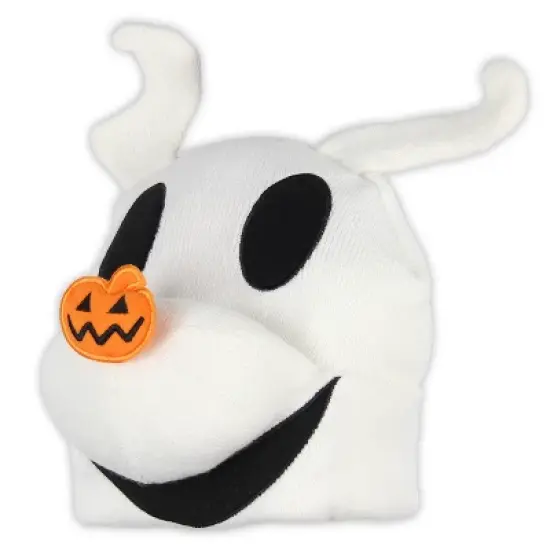 Disney The Nightmare Before Christmas Zero The Dog 3D Character Cuff Beanie White image {1}