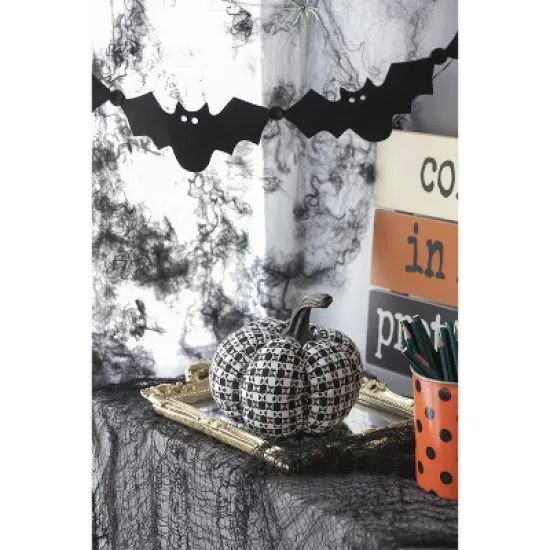 Fabric Plaid Pumpkin Decor, for Holiday Halloween Decoration image {7}