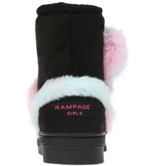 Rampage Girl's Warm Microsuede Winter Boots for Toddlers/Girls,With Cute Faux Fur Heart And Trim Details image {4}