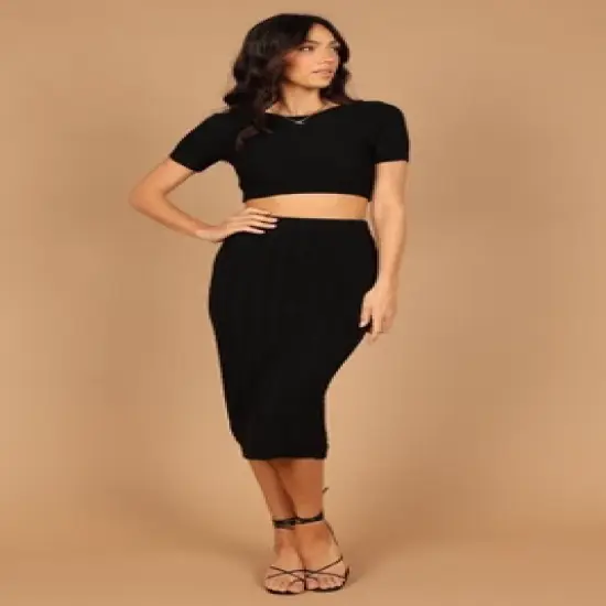 Petal and Pup Womens Ella Cable Knit Two Piece Set image {6}