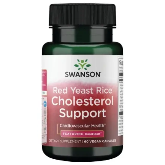 Swanson Red Yeast Rice Cholesterol Support - Featuring KaraHeart, 60 Vegan Capsules image {5}