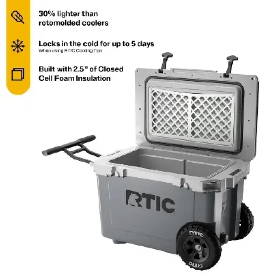 
RTIC Outdoors 52qt Ultra-Light Wheeled Hard Sided Cooler image {1}