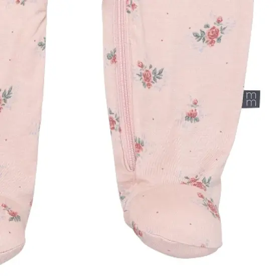 Modern Moments&trade; by Gerber Baby Girls' 2-Pack Sleep 'N Play With Mittens, Pink Roses image {6}