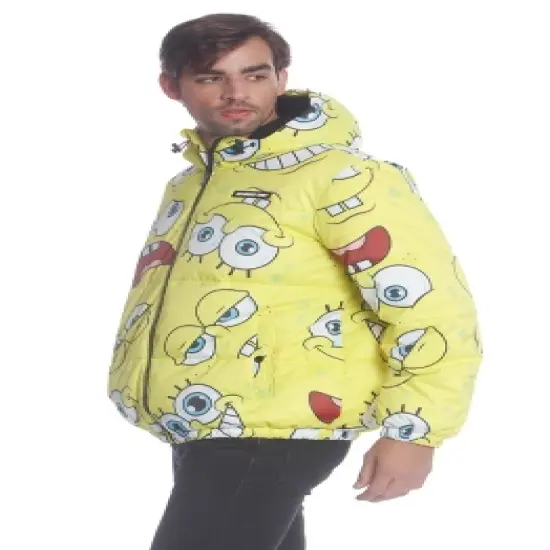 Members Only Men's Spongebob Puffer Jacket image {1}