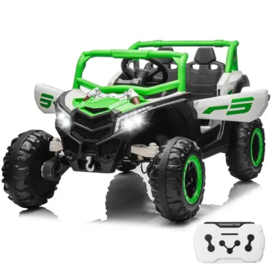 JOYRACER 24V Ride on Car w/ Remote Control, 4WD Powered Electric Off-Road UTV with 4*200W Motors image {9}