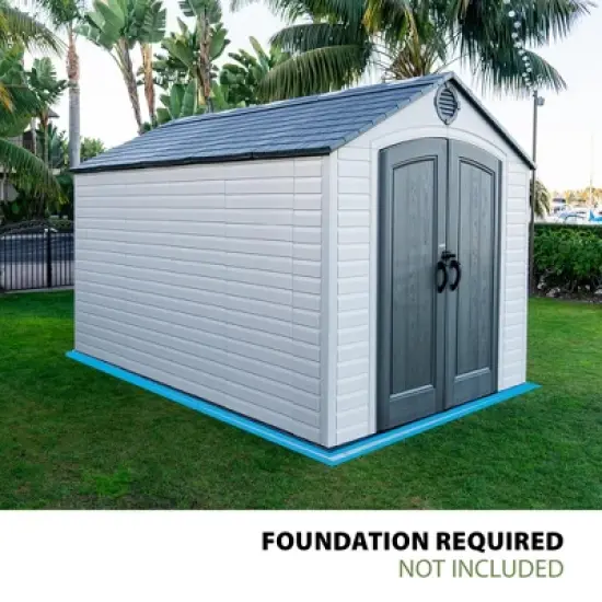 Lifetime 8 Ft. x 12.5 Ft. Outdoor Storage Shed,  Desert Sand (60395) image {1}