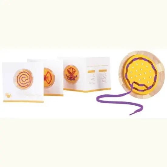 Guidecraft Over-sized Geo Lacing Boards Shapes - Set of 3 image {2}