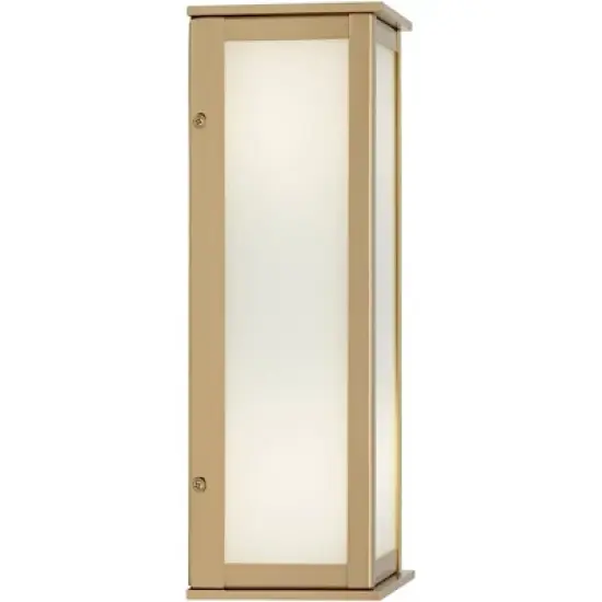 John Timberland Modern Outdoor Wall Light Fixture Warm Gold 12 3/4" Milky White Glass Shade for Exterior Barn Deck House Porch Yard Patio Outside Home image {8}