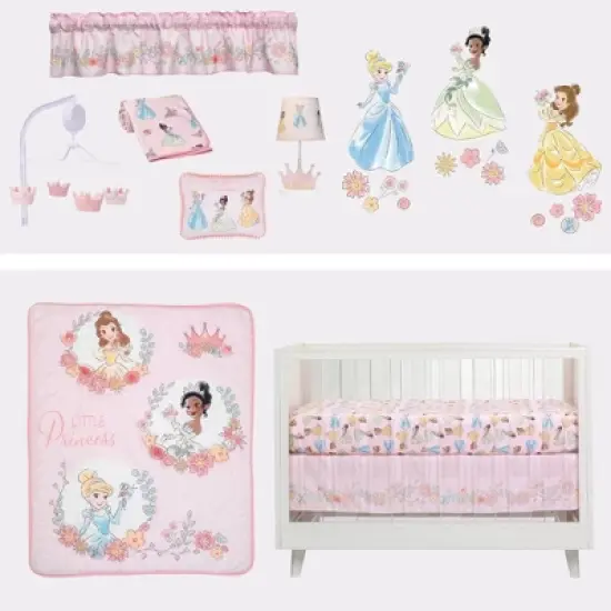 Lambs & Ivy Disney Baby Princesses Crib Bedding Set - 3pc image {1}