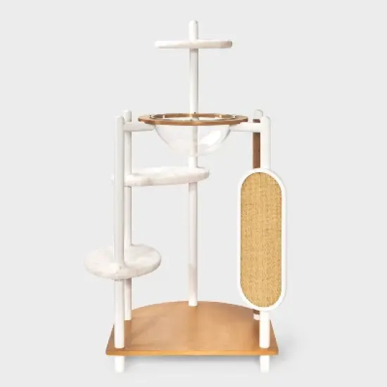 Cat Tree Tower - Cream - 50.25" - Boots & Barkley&trade; image {3}