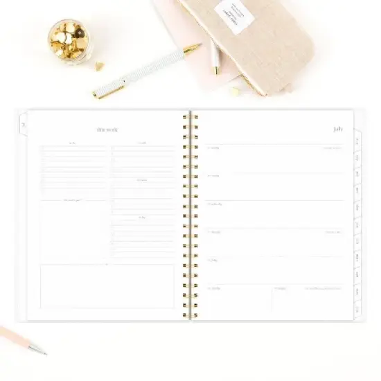 Sugar Paper Essentials 2024-25 Weekly/Monthly Planner 11"x9.5" Scatter Dots image {8}