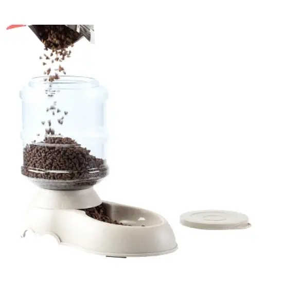 PawsMark Automatic Self Dispensing Gravity Pet Feeder and Waterer for Cats and Dogs image {5}