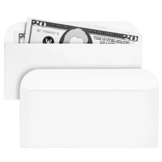 Best Paper Greetings 100-Pack Tithe Envelopes for Church Offerings and Religious Occasions, Square Flap, White, 7" x 3" image {6}