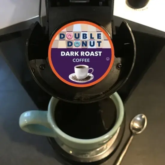Double Donut Dark Roast Coffee Pods image {1}