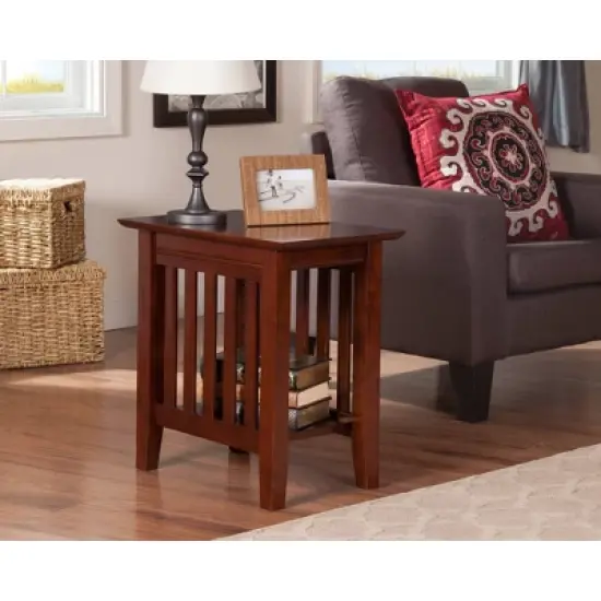 Mission Chair Side Table Walnut - AFI image {1}