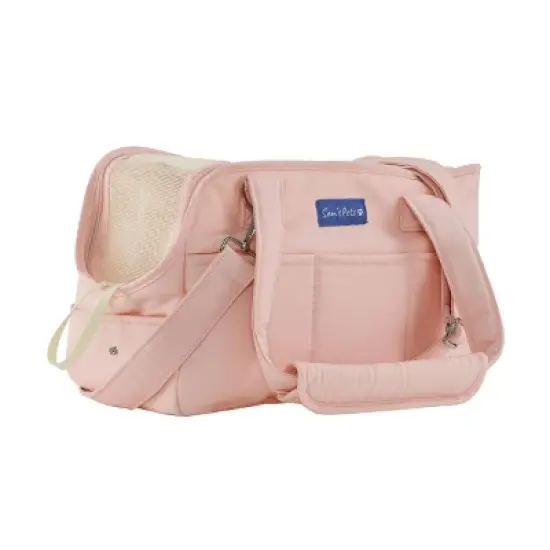 Teddy 14.5'' Dog & Cat Carrier Bag in Light Pink image {2}