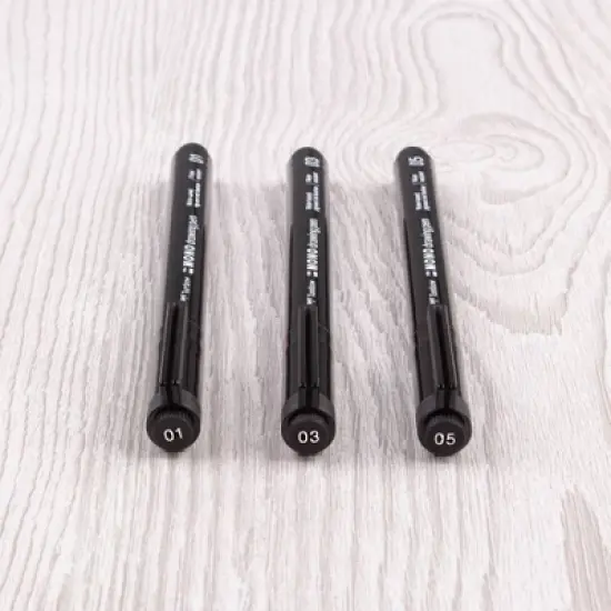 3ct Pen Set MONO Drawing Black: Tombow Art Stationery, 0.5mm & 0.3mm Black Ink, Drawing Pens, 3-Pack image {9}