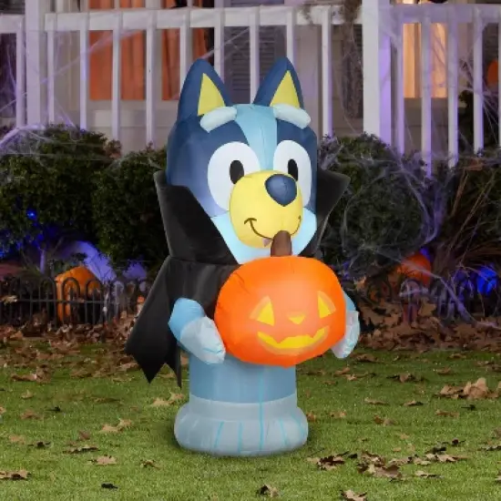 Bluey 3.5' Airblown In Vampire Costume Halloween Inflatable Decoration image {3}