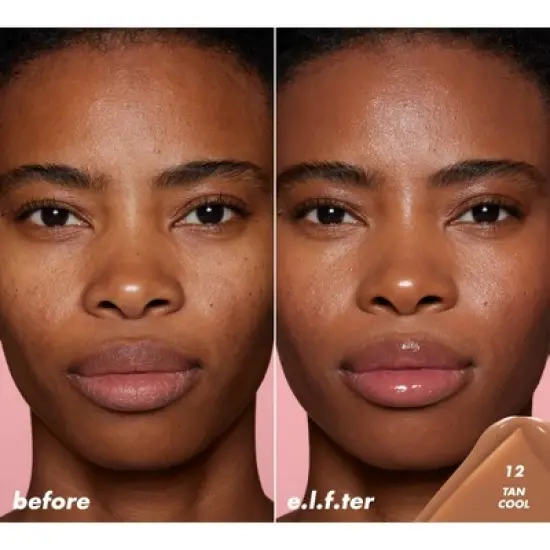 e.l.f. Halo Glow Skin Tint Light Coverage Foundation - Mineral SPF 50 - 1 fl oz image {2}