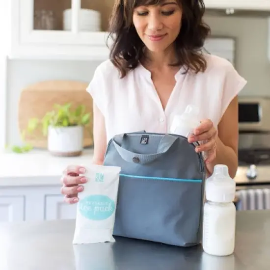 J.L. Childress MaxiCOOl Four Bottle Cooler Bag - Gray Teal - 30qt image {6}