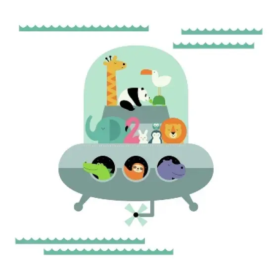 RoomMates Animal Underwater Expedition Peel and Stick Giant Wall Decal image {2}