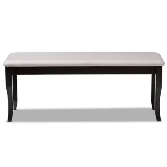 Cornelie Fabric Upholstered Wood Dining Bench - Baxton Studio image {1}